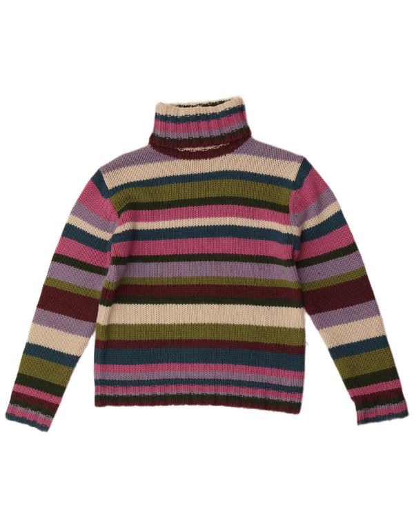Zara Womens Trafaluc Roll Neck Jumper Sweater UK 14 Large Multicolore
