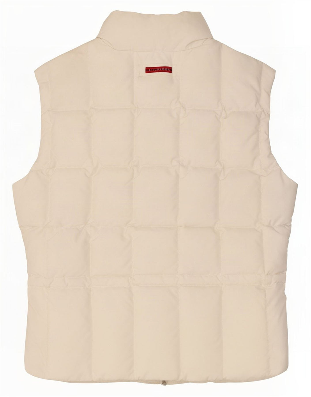 Tommy Hilfiger Gilet rembourré pour femme UK 14 Large Blanc Polyester