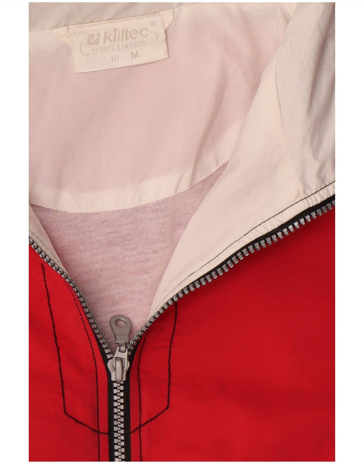 Killtec Veste coupe-vent coupe ample pour homme UK 38 Rouge moyen Colourblock