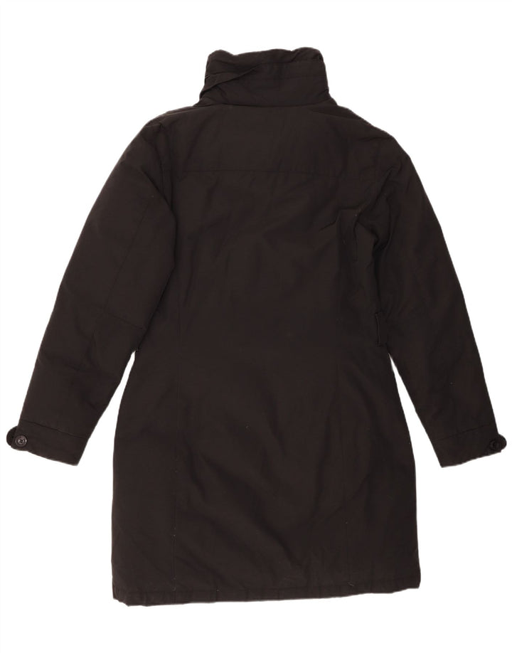Woolrich Manteau rembourré pour femme UK 14 Large Noir Coton