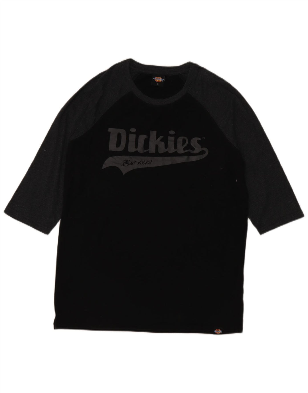 Dickies Haut graphique à manches 3/4 pour homme en coton color block noir