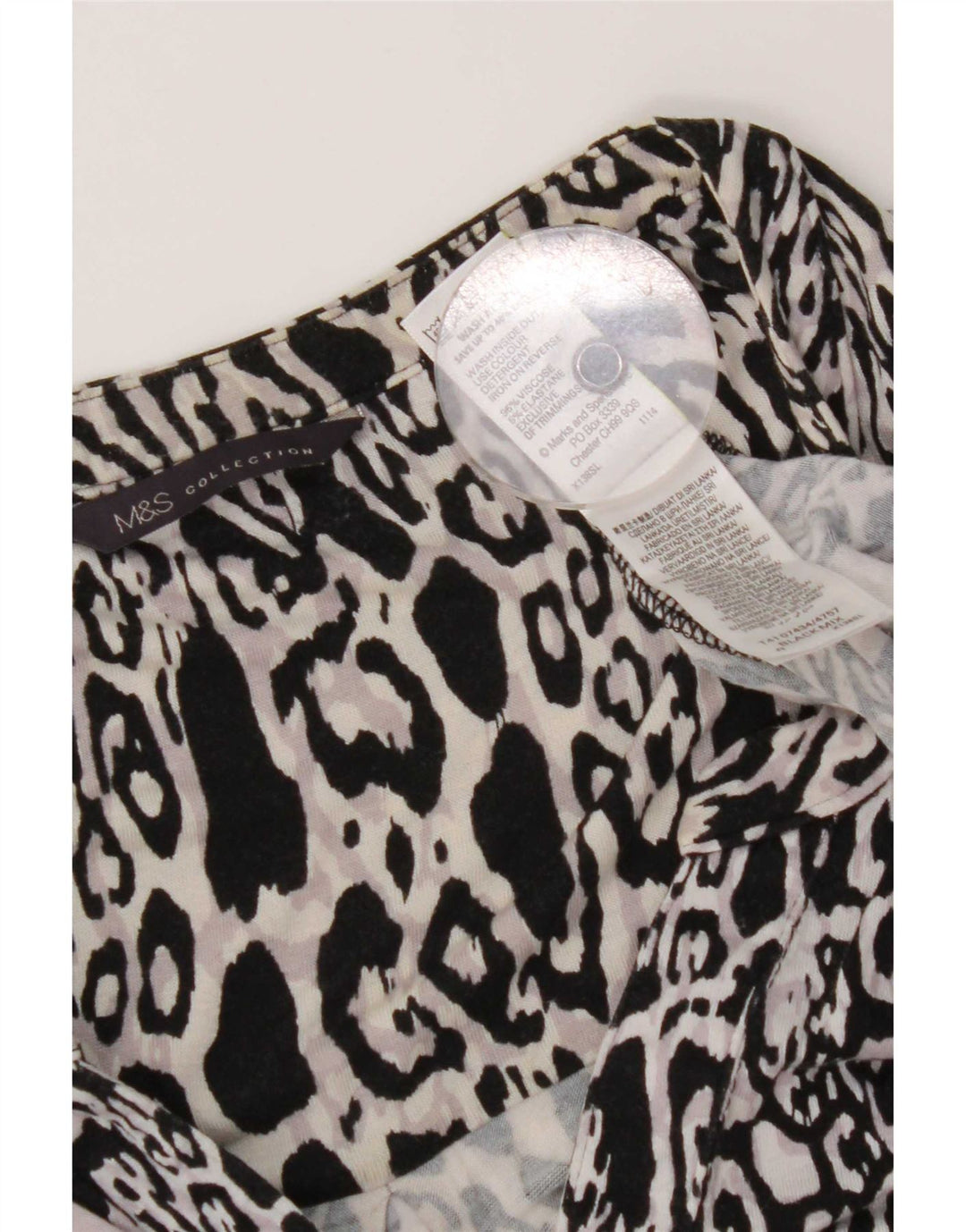 Marks & Spencer Chemisier pour femme UK 20 2XL Imprimé animal multicolore