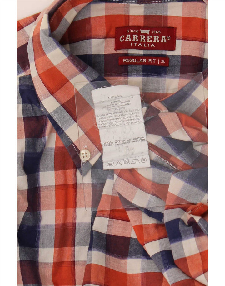 Carrera Chemise Regular Fit XL Coton à Carreaux Multicolore