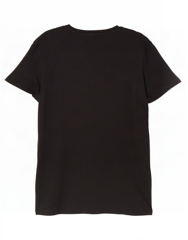 Levi's T-Shirt Graphique New York Femme UK 10 Petit Noir Coton