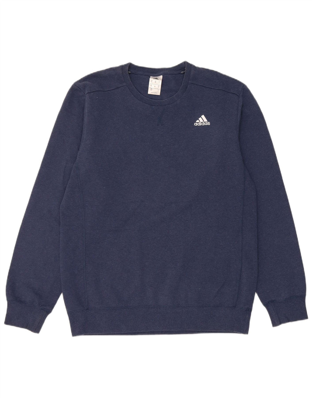 Adidas Sweat-Shirt Homme Bleu Marine Moyen Coton