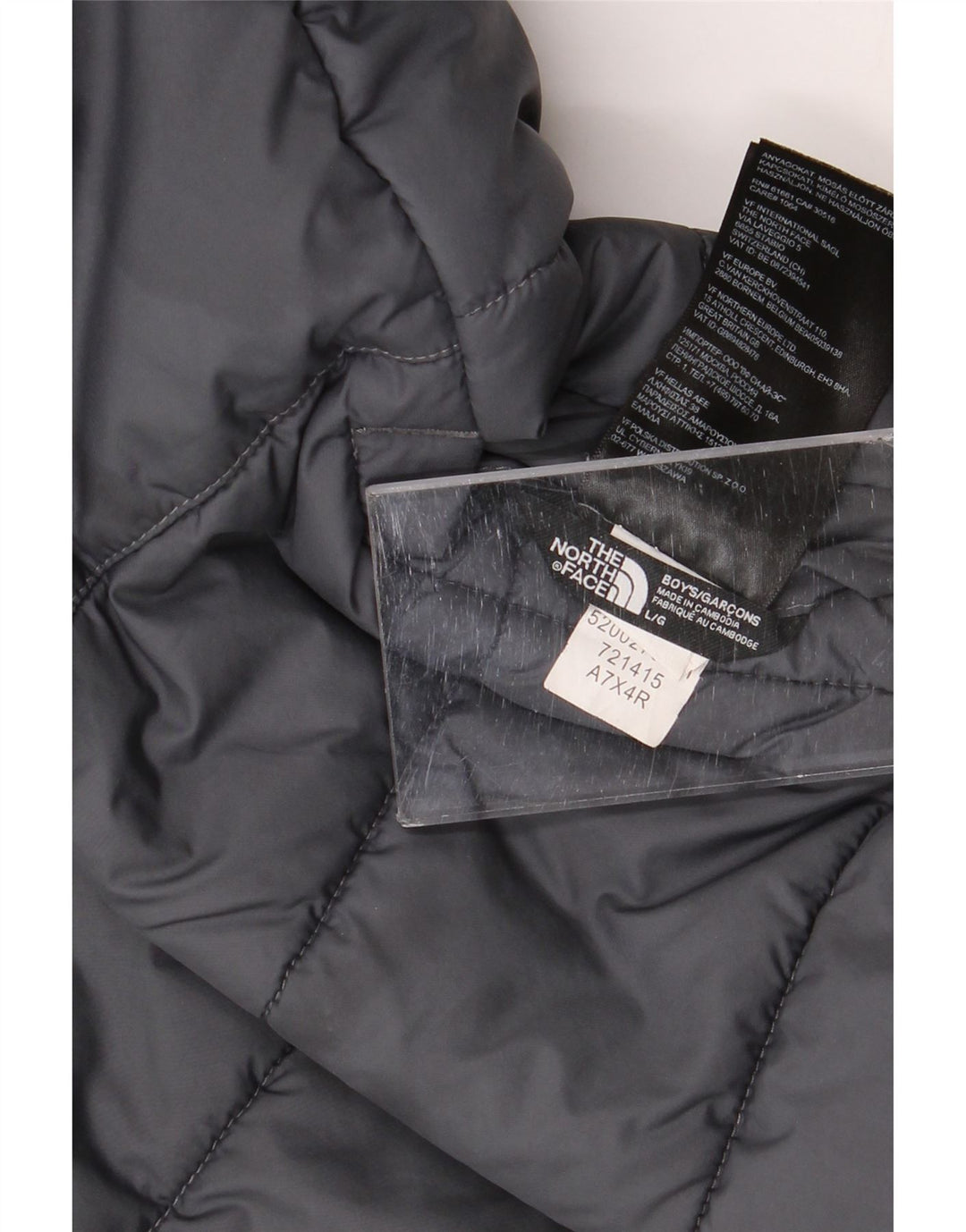 The North Face Veste rembourrée pour garçon 11-12 ans Large Gris Colorblock
