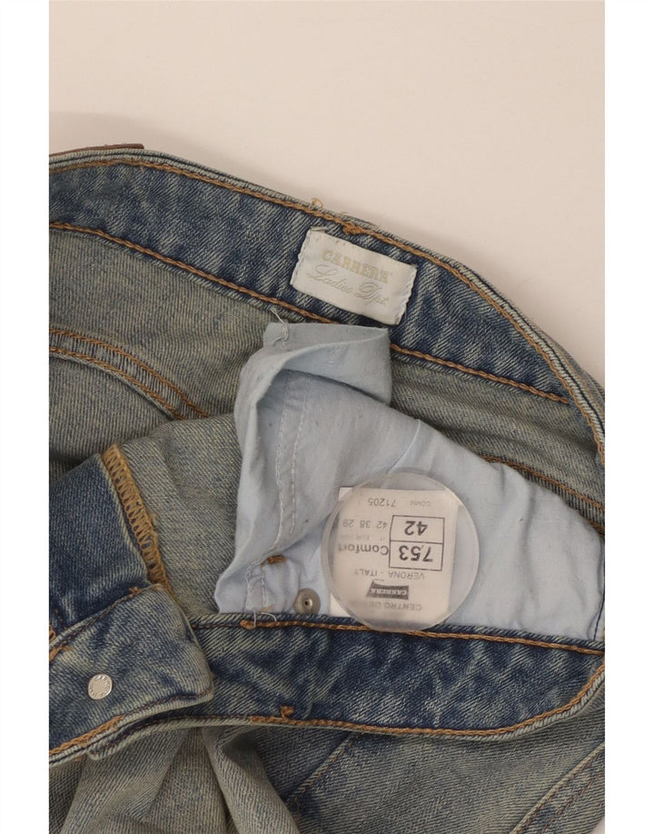 Carrera Jean fuselé effet vieilli pour femme IT 42 Medium W29 L29 Bleu Coton
