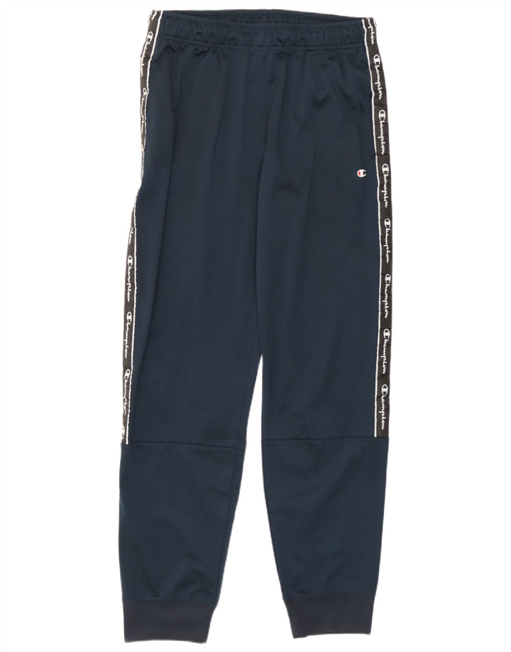 Champion Pantalon de survêtement graphique pour homme, jogging, grand, bleu marine, polyester