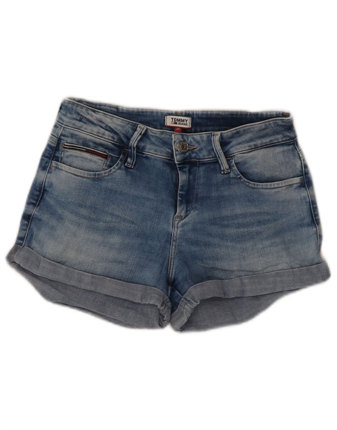 Tommy Hilfiger Short en jean W27 pour femme en coton bleu petit
