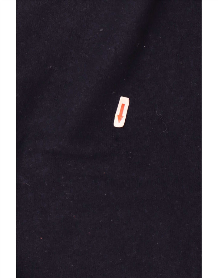 Zara Pull ras du cou pour homme XL en laine bleu marine