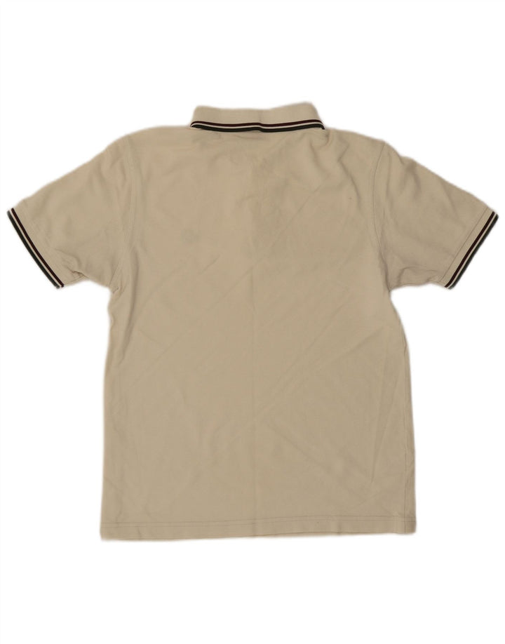 Fred Perry Polo Slim Fit Homme Blanc Cassé Moyen Coton