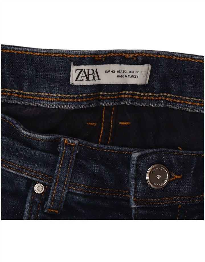 Zara Jean slim pour homme EU 42 Large W32 L26 Bleu