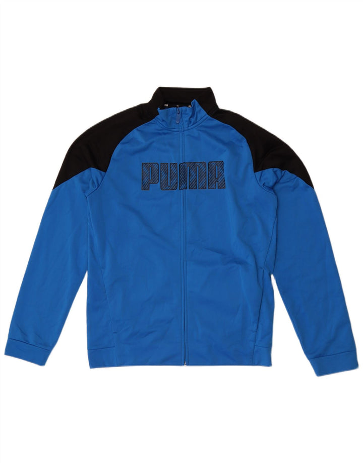 Puma Veste de Survêtement Graphique Garçon 15-16 ans Bleu Colorblock