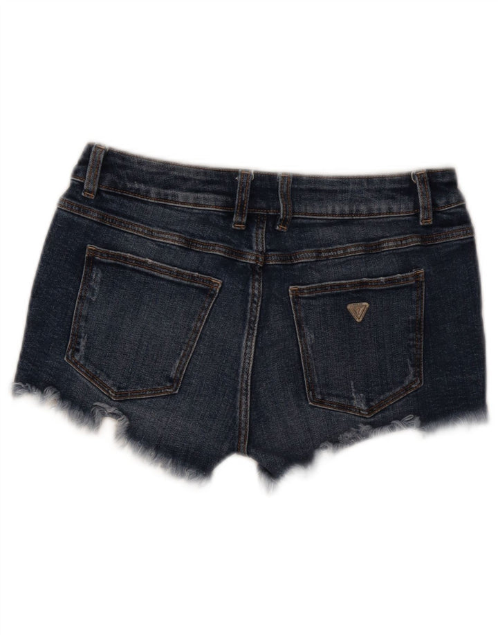 Guess Short en Jean Femme W26 Petit Bleu Marine