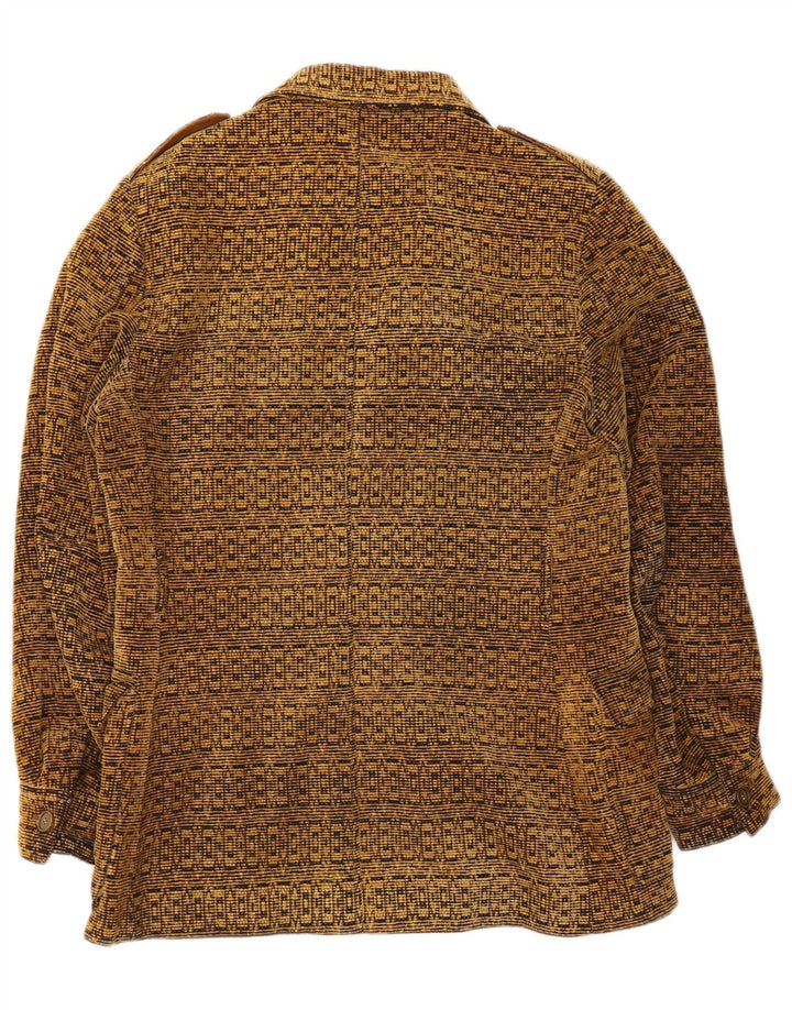 veste militaire vintage pour homme UK 38 Moyen Beige Géométrique