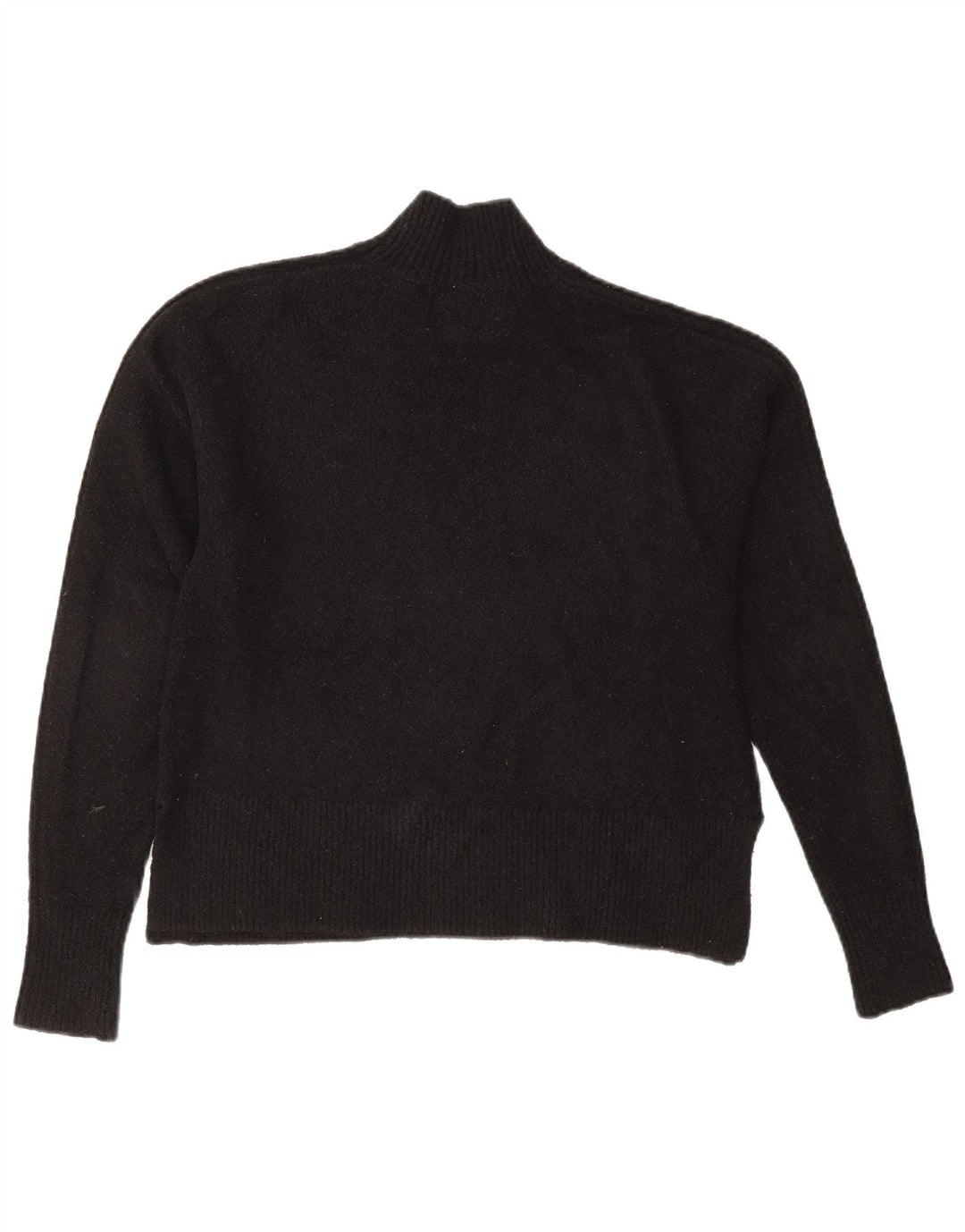 Jack Wills Pull surdimensionné à col roulé pour femme UK 8 Small Noir
