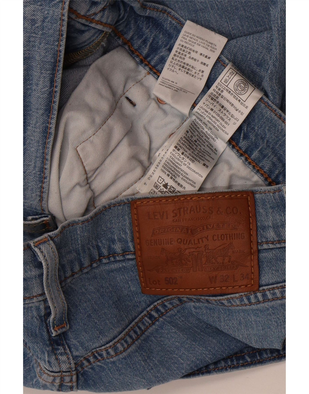 Levi's Jean 502 Tapered Homme Bleu Coton W32 L28