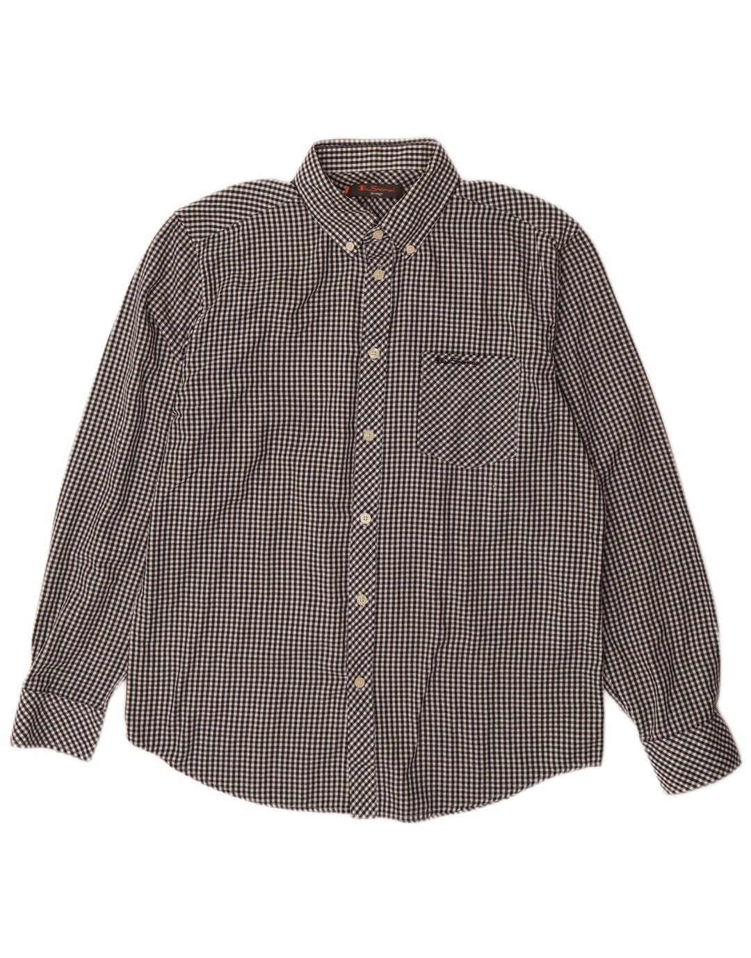 BEN SHERMAN Chemise Heritage Homme Coton Vichy Noir Moyen