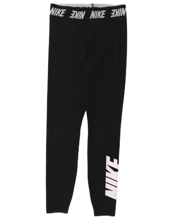 Nike Legging graphique pour femme UK 8 Small Noir Coton