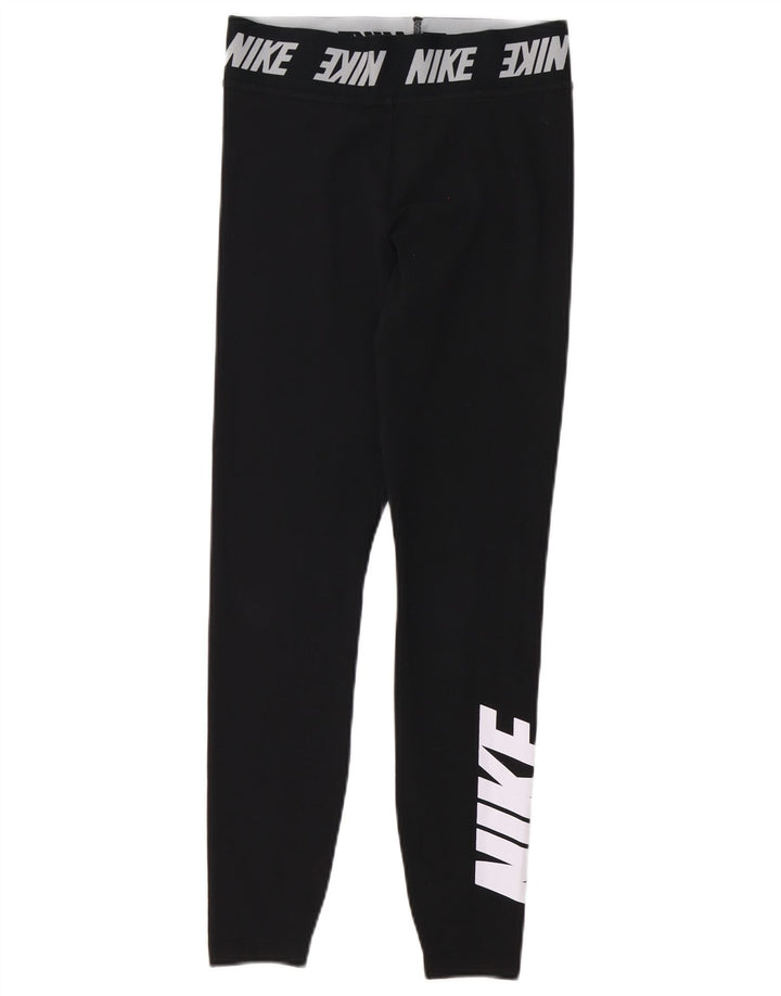 Nike Legging graphique pour femme UK 8 Small Noir Coton