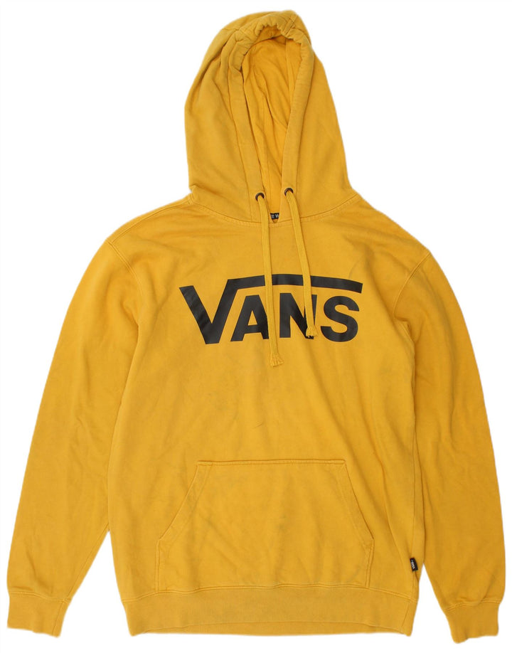 Vans Pull à capuche graphique en coton jaune moyen homme