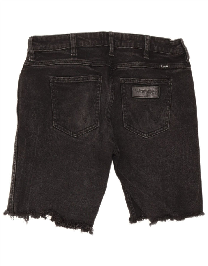Wrangler Short en jean vieilli pour femme W30 en coton noir moyen