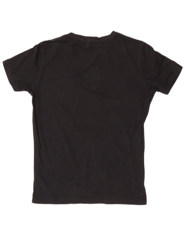 Calvin Klein Jeans T-Shirt Slim Fit Graphique Homme Noir Moyen Coton