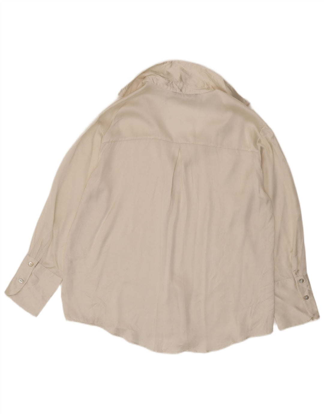 Zara Chemisier surdimensionné pour femme UK 14 Blanc moyen