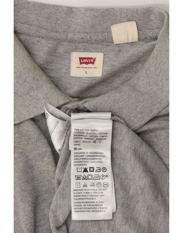 Levi's Polo Homme Large Gris Coton