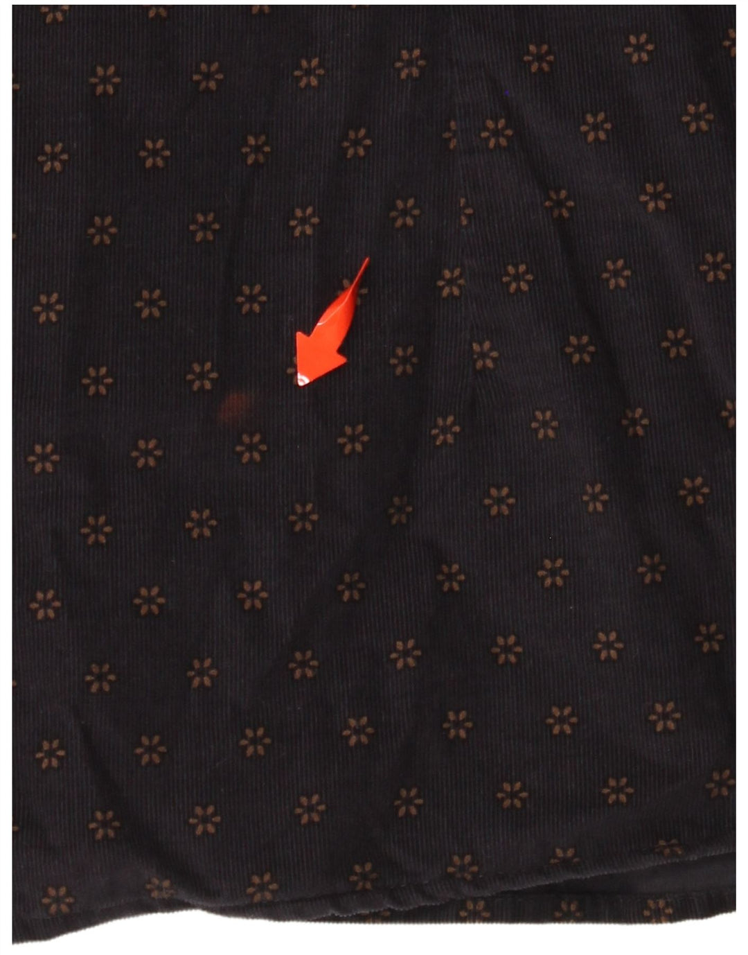 TED BAKER Chemise en velours côtelé pour homme Taille 6 2XL Coton floral bleu marine