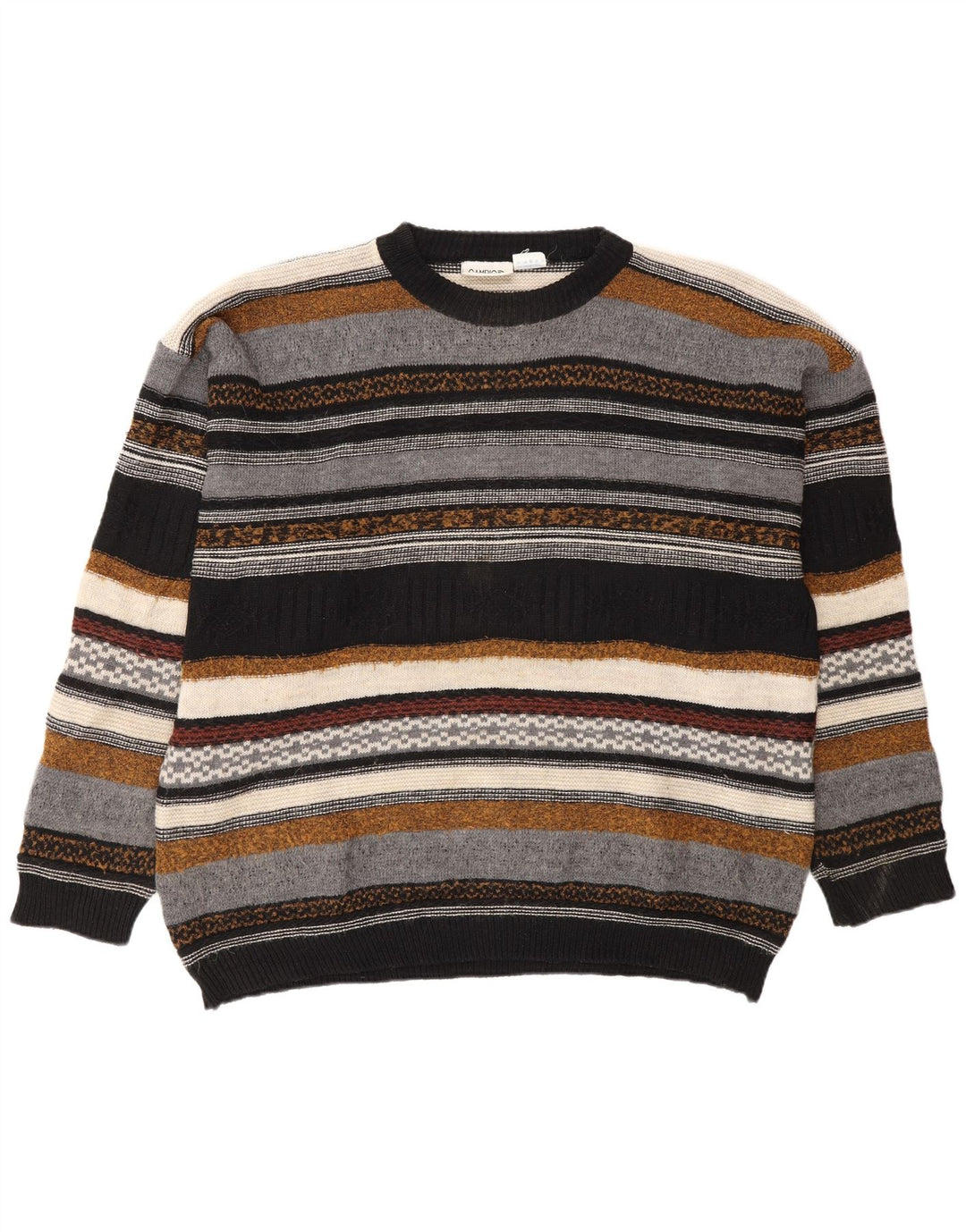 Cambio Pull col rond homme IT 56 2XL rayé multicolore