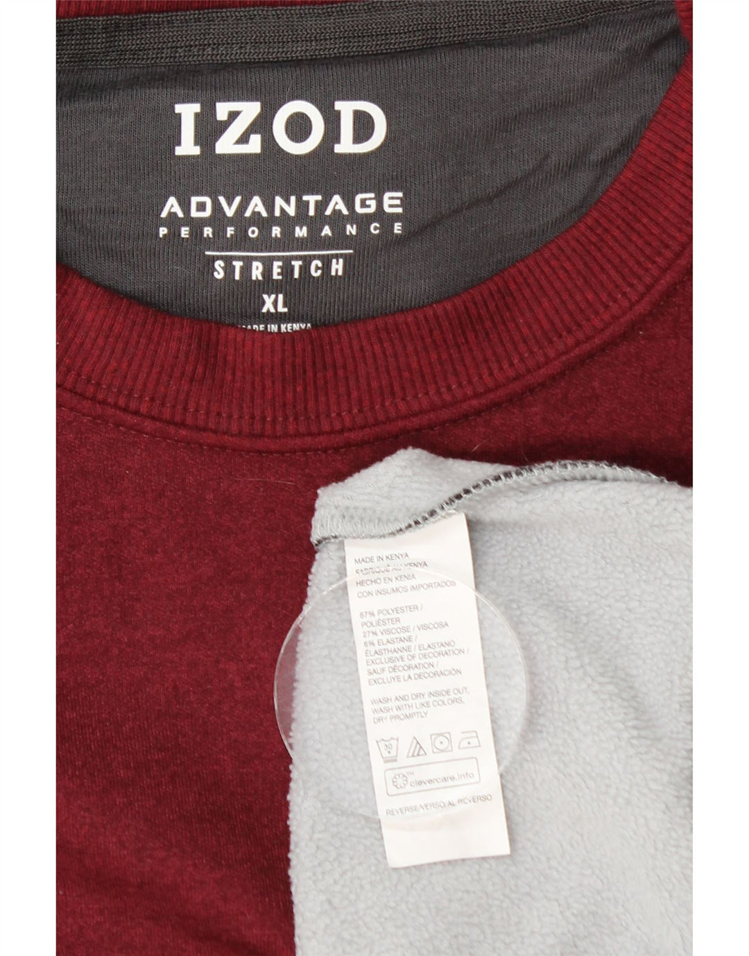 IZOD Sweat-Shirt Homme XL Gris Colorblock Polyester