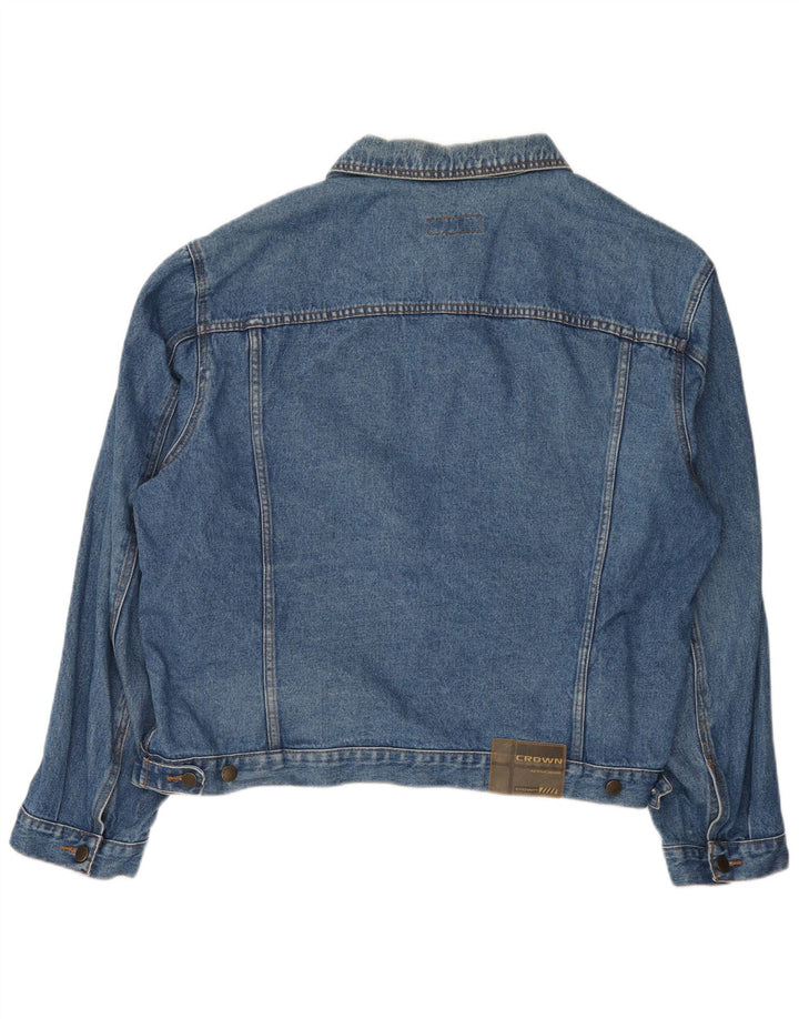 CROWN Veste en Jean Homme UK 44 2XL Bleu Coton