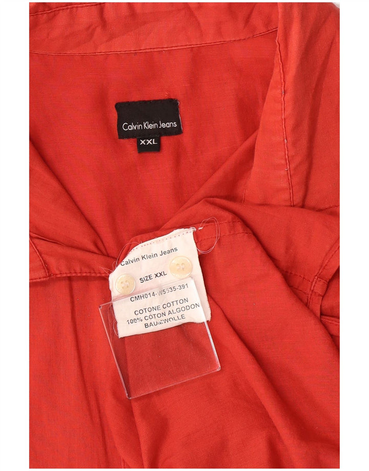 Calvin Klein Jeans Chemise Homme 2XL Rouge Coton