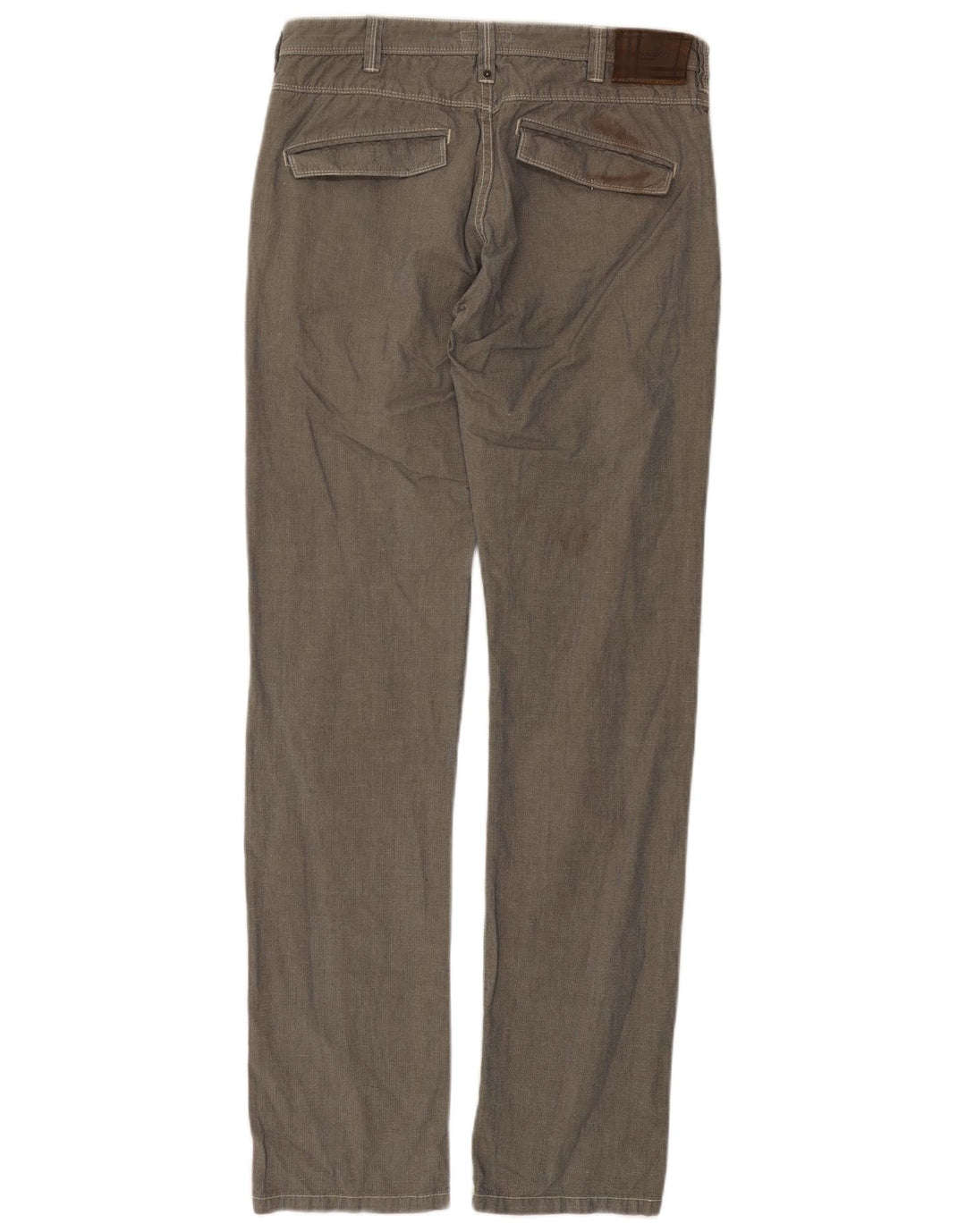 Burberry Pantalon Chino Droit Homme W32 L34 Gris