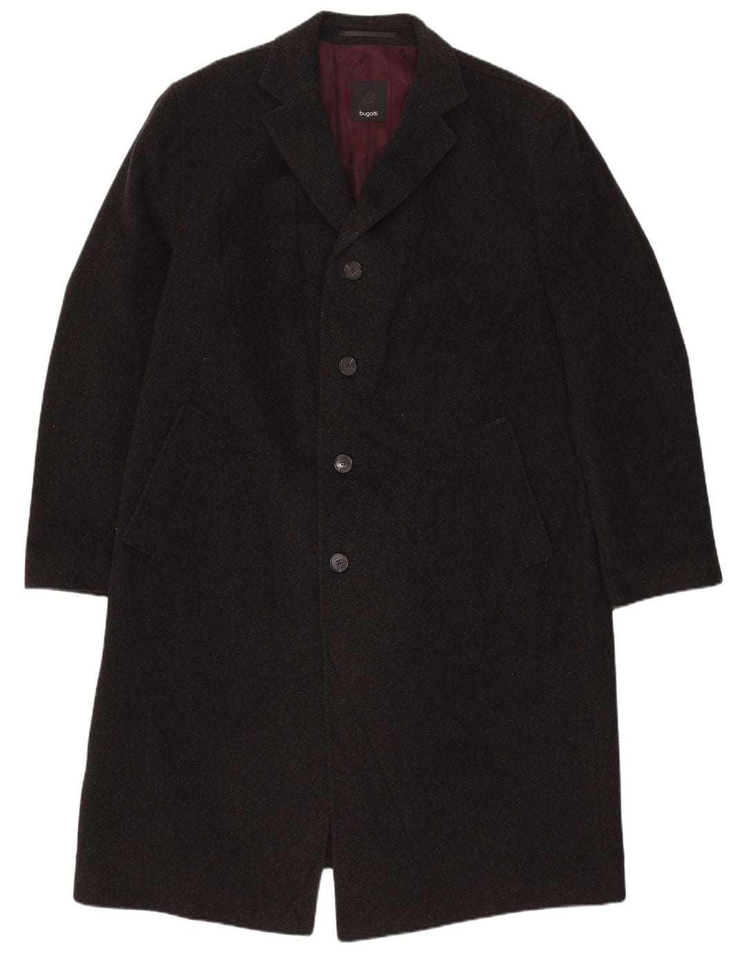Bugatti Manteau Homme UK 42 XL Laine Grise