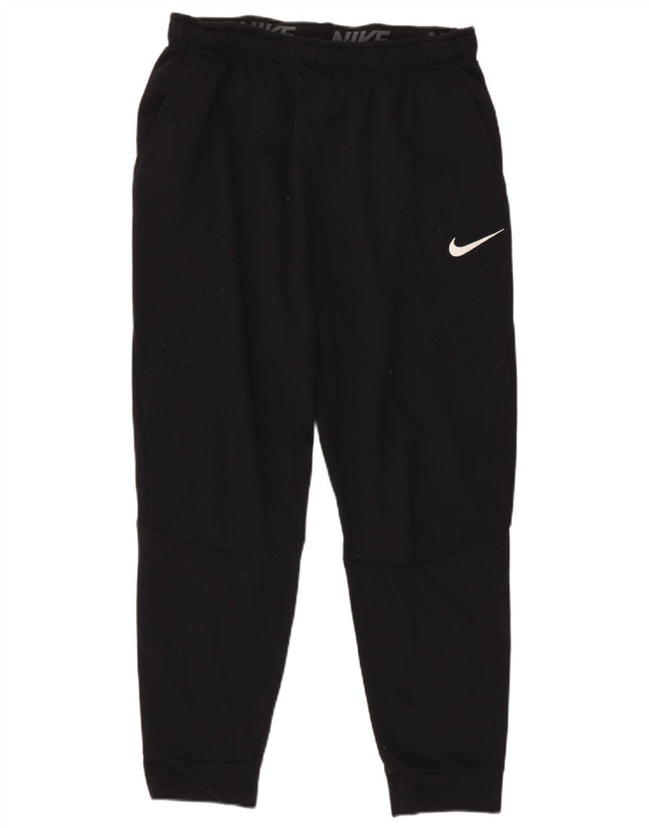 Nike Pantalon de survêtement Dri Fit pour homme Taille L Noir Polyester