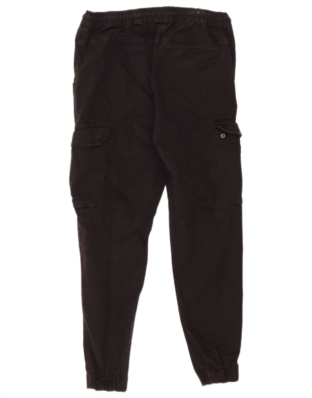 Zara Pantalon Cargo Joggers Homme Moyen W30 L27 Coton Noir