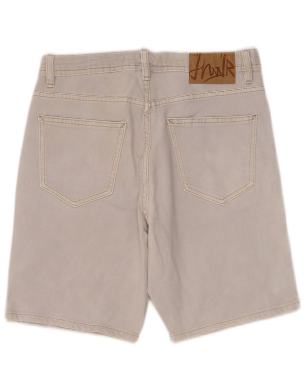 Zara Short en jean pour homme EU 38 Small W30 Gris Coton