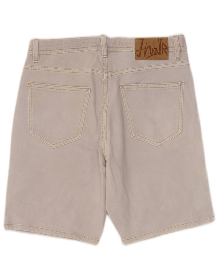 Zara Short en jean pour homme EU 38 Small W30 Gris Coton