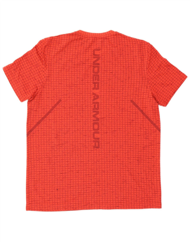 Under Armour T-Shirt Graphique Homme Large Rouge Nylon