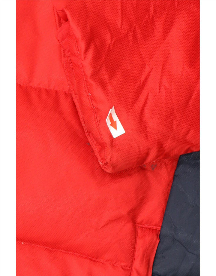 Adidas Veste matelassée pour homme UK 38 Rouge moyen Polyester colour block