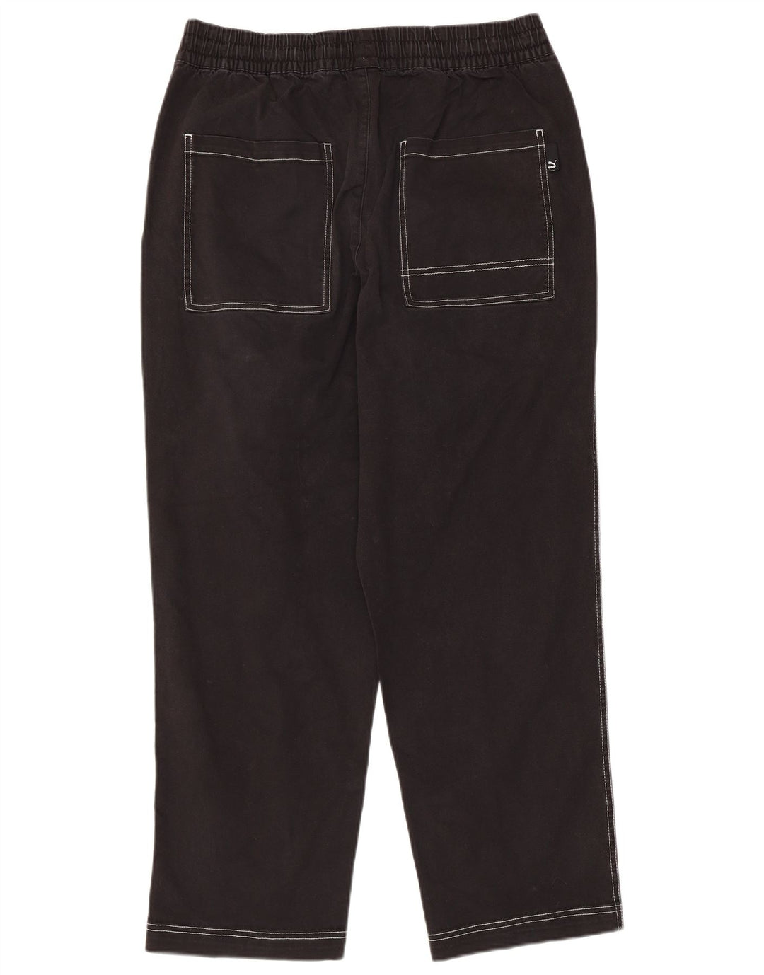 Puma Pantalon droit décontracté pour homme Taille L W34 L27 Noir