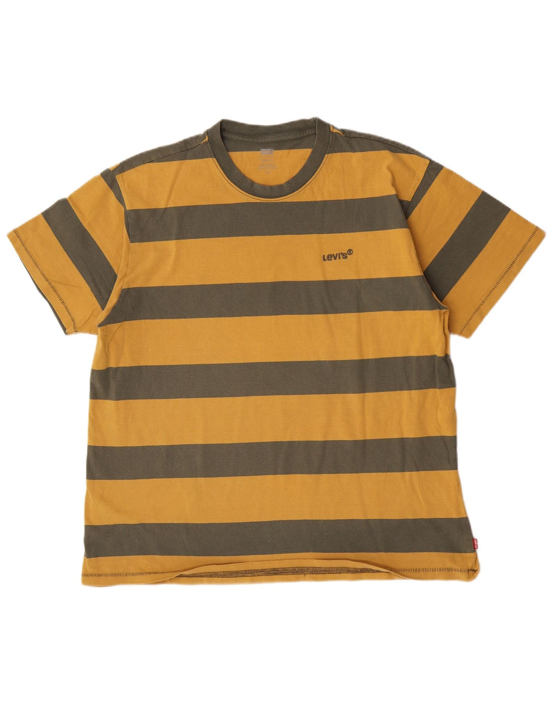 Levi's T-Shirt Homme Large Rayé Jaune