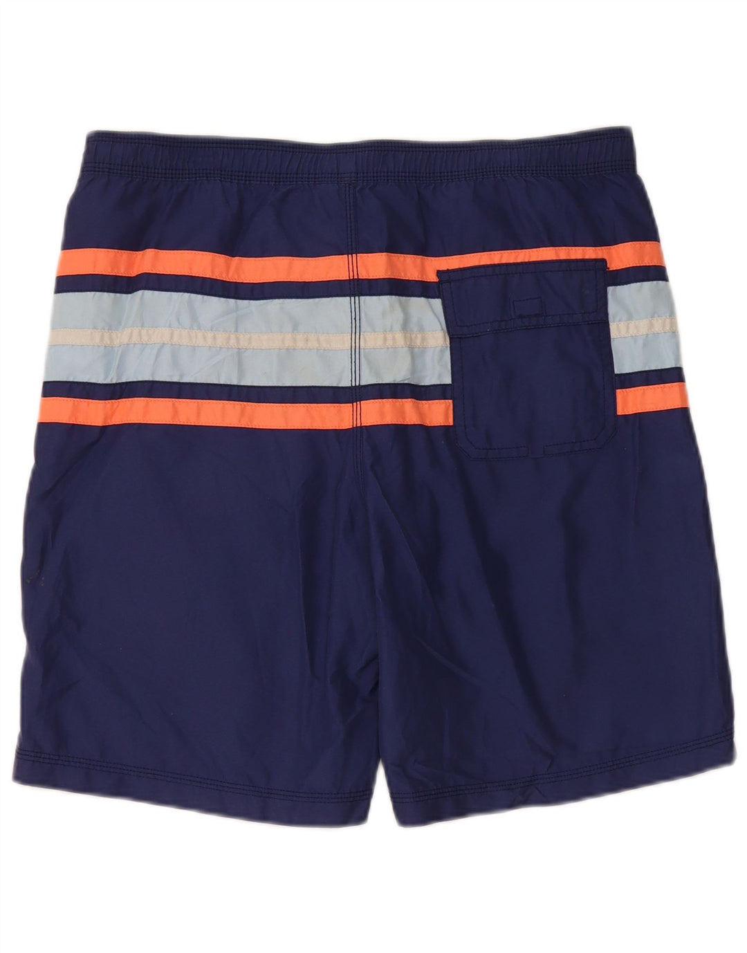 IZOD Short de Bain Homme Petit Polyester Rayé Bleu Marine