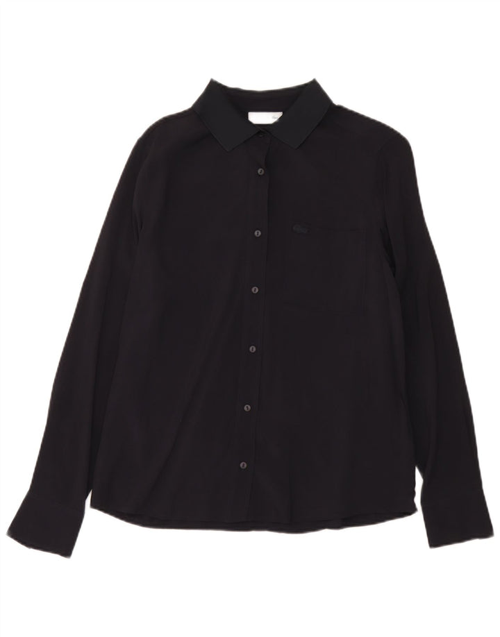 Lacoste Chemise Femme Taille 36 Petite Viscose Noire