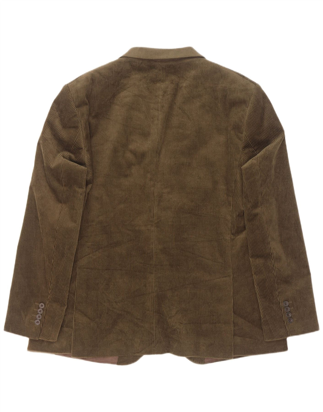 Marks & Spencer Veste blazer en velours côtelé à 2 boutons pour homme UK 40 Large Kaki