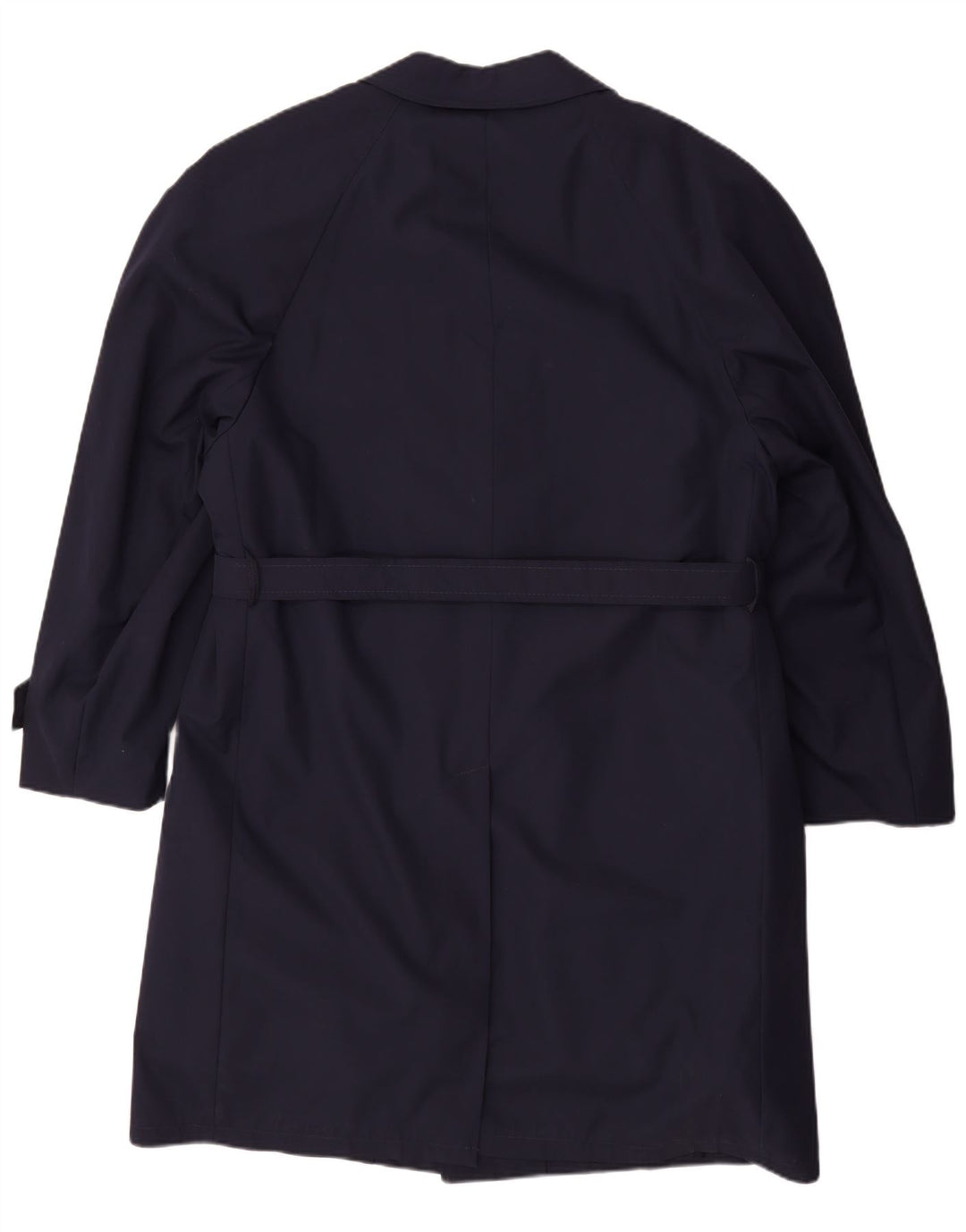 VINTAGE Mens Sherpa Overcoat UK 40 Large Bleu Marine