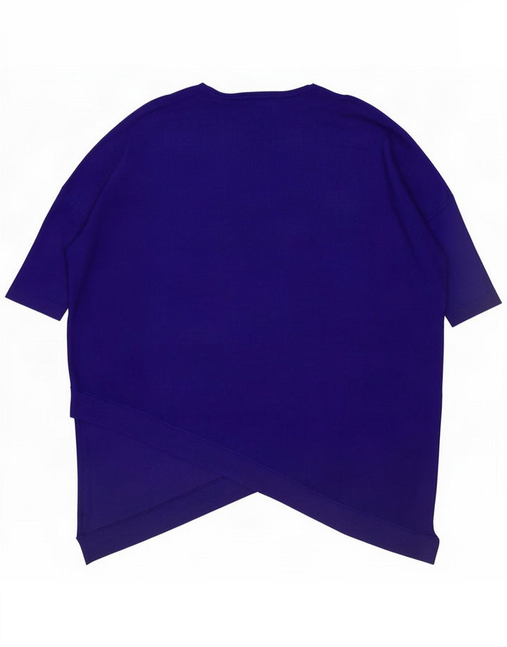 Phase Eight Haut asymétrique surdimensionné pour femme UK 44 Bleu marine moyen