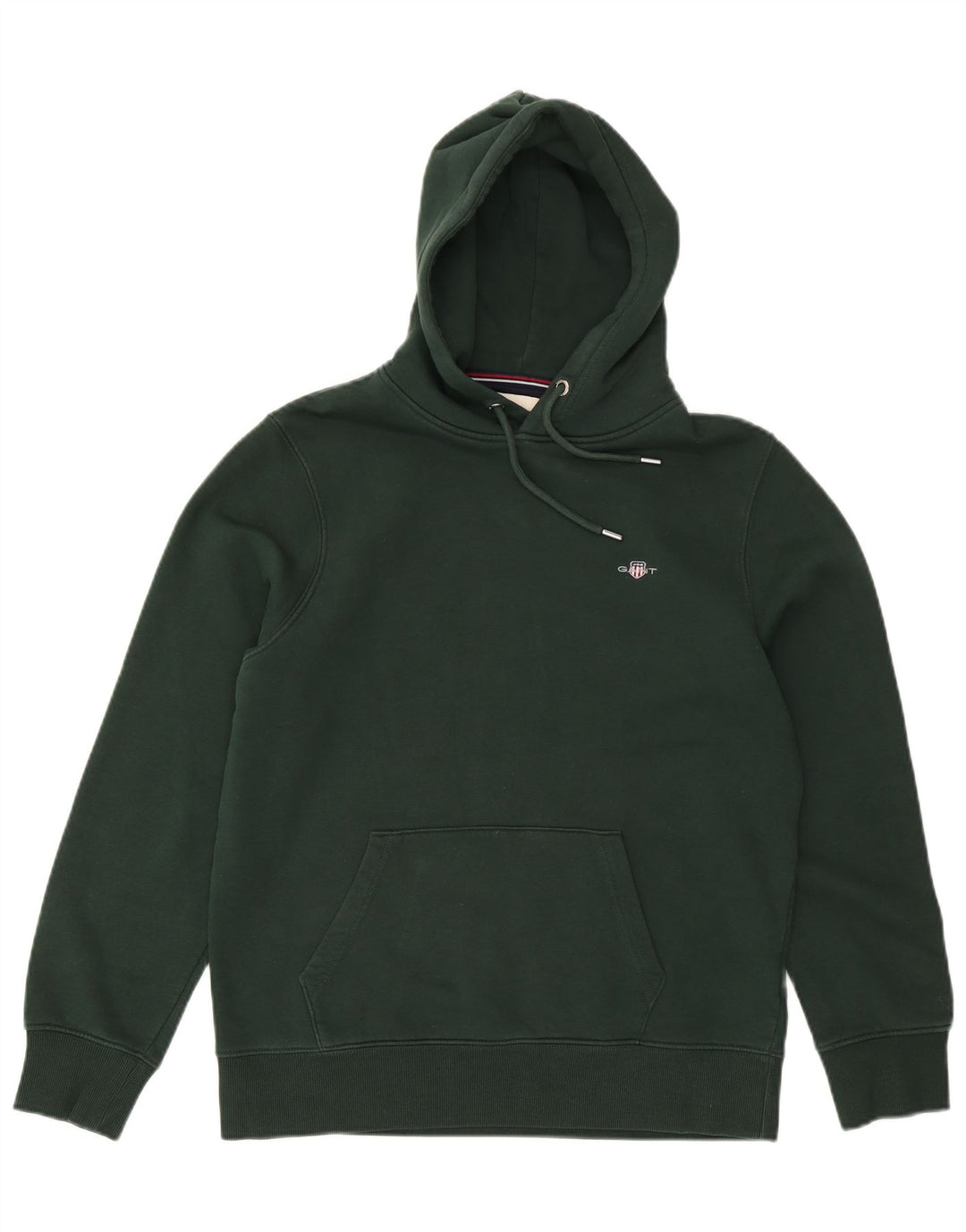 Gant Pull à Capuche Homme Vert Moyen Coton